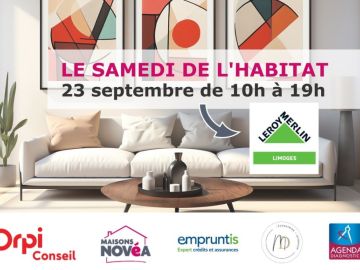 🔹🔸 𝐈𝐍𝐅𝐎𝐒 / Évènement 🔸🔹

📅  Ce samedi 23 septembre
🕙  De 10h à 19h
📍  Leroy Merlin Limoges

Retrouvez notre conseillère Élodie dans votre magasin Leroy...