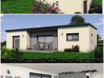 Projet de 98m² habitables développé pour répondre aux envies et aux besoins de nos clients. Réalisation moderne avec toiture bac acier mono-pente 🧱 

🛏  Une...